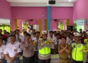 Satlantas Bersama Sat Samapta Polres Prabumulih Sosialisasikan Larangan Knalpot Brong