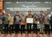Ombudsman RI Berikan Penghargaan Predikat Zona Hijau Kepatuhan Pelayanan Publik Kepada Kabupaten OKI