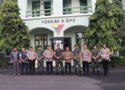 Ucapkan Selamat dan Berikan Kejutan, Kapolres Prabumulih Bersama Jajaran Sambangi Yonkav 5/DPC