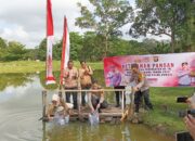 Momen HUT Bhayangkara ke-78, Polres Prabumulih Tanam Pohon dan Tebar Benih Ikan serta Berikan Beasiswa ke Pelajar