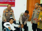 Tim Dokter RS Bhayangkara Polda Sumsel Berikan Bantuan ke Penyandang Disabilitas Yayasan Sentra Budi Perkasa Palembang