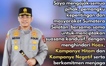 Pilkada Serentak 2024, Kapolda Sumsel Ajak Semua Pihak Hindari 3 Poin Berikut Ini!