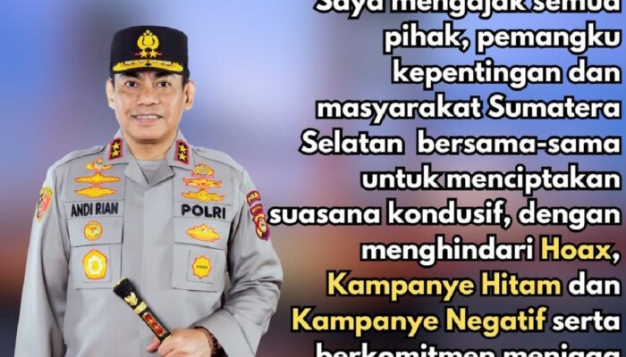 Pilkada Serentak 2024, Kapolda Sumsel Ajak Semua Pihak Hindari 3 Poin Berikut Ini!